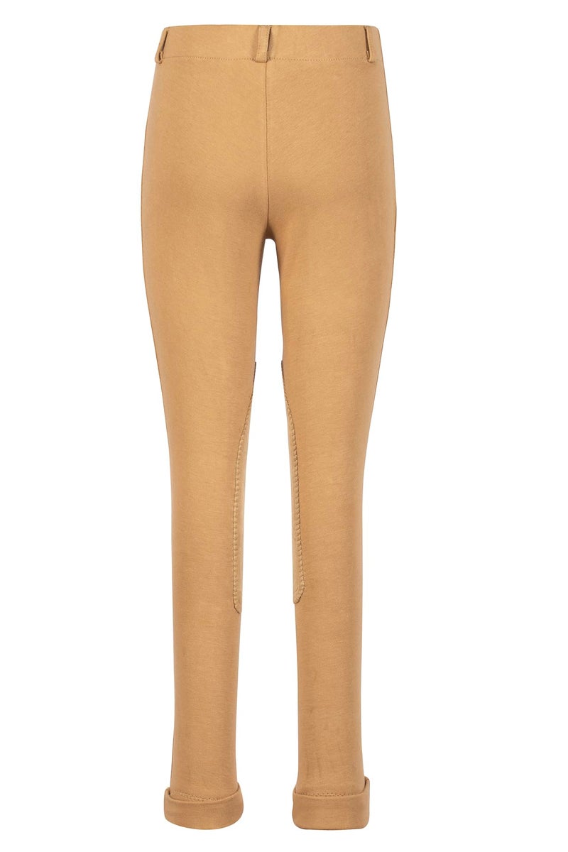 TuffRider Girl's Starter Lowrise Pull-On Jods Breech, Sand, 10 - Image 4